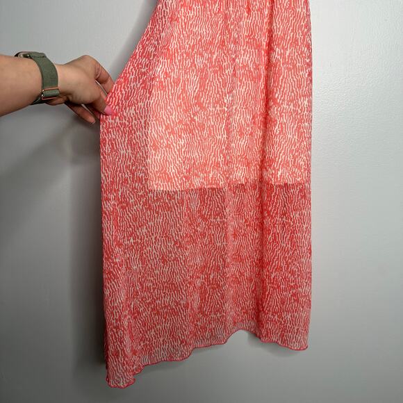 Vintage Havana Junior's Pink‎ + White Printed Tank Midi Dress Size L - Picture 3 of 6